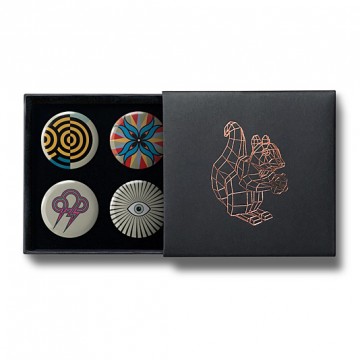 Gift Box: 4 button badges (Heiko Mix)