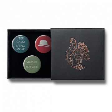 Gift Box: 3 button badges (Keep Calm)