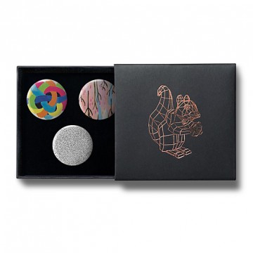 Gift Box: 3 button badges (Hairy Mesh Branch)