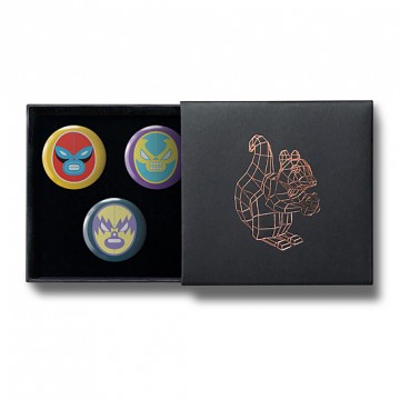 Gift Box: 3 button badges (La Lucha Libre)