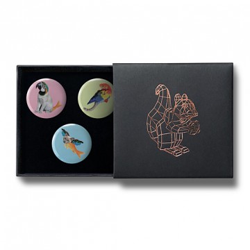 Gift Box: 3 button badges (Creepy Pets)
