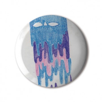 Gift Box: 4 button badges (Doodle Patterns)