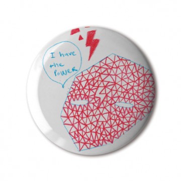 Gift Box: 4 button badges (Doodle Patterns)