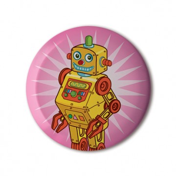 Gift Box: 4 button badges (Robots)