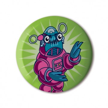 Gift Box: 4 button badges (Robots)