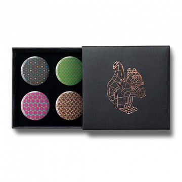 Gift Box: 4 button badges (Patterns)
