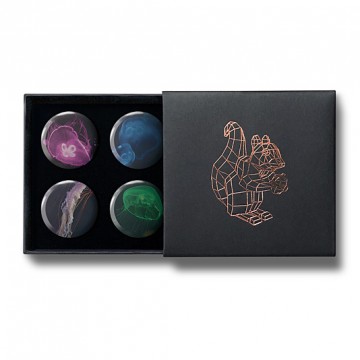 Gift Box: 4 button badges (Jelly Fish)