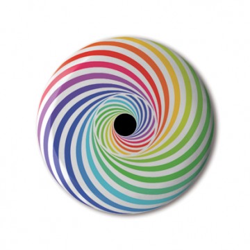 Gift Box: 4 button badges (Rainbow Wheel Mix)