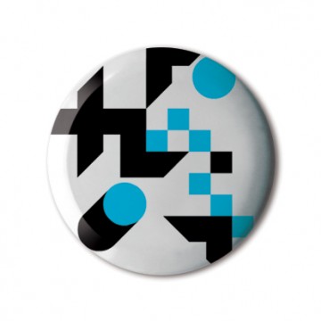 Gift Box: 4 button badges (Rainbow Wheel Mix)