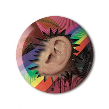 Gift Box: 4 button badges (Rainbow Head)