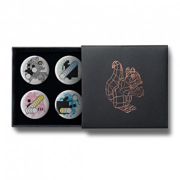 Gift Box: 4 button badges (Porcella)