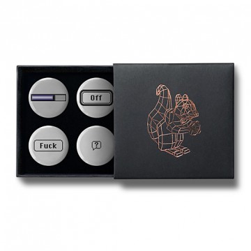 Gift Box: 4 button badges (OS)