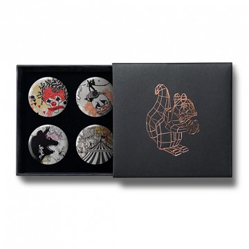 Gift Box: 4 button badges (Circus)
