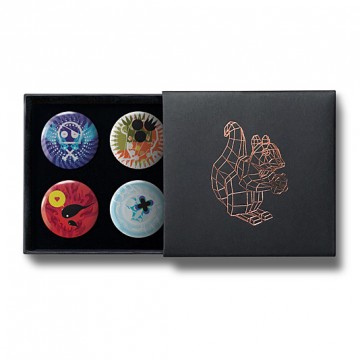 Gift Box: 4 button badges (Carole Mix)