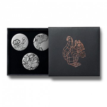 Gift Box: 3 button badges (Ornaments)