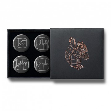 Gift Box: 4 button badges (Handlettering)