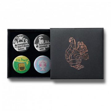 Gift Box: 4 button badges (Don't Think Twice)