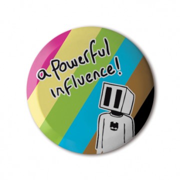 Gift Box: 4 button badges (Powerful)