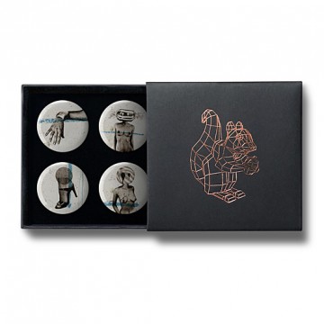 Gift Box: 4 button badges (High Heels)