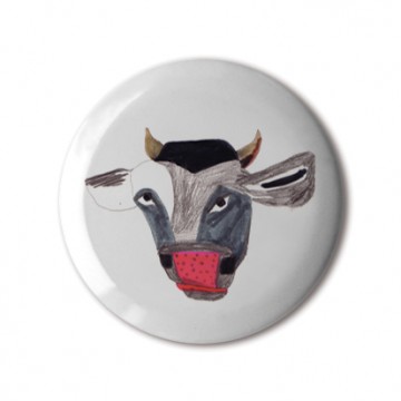 Gift Box: 3 button badges (Owl Cow Wax)