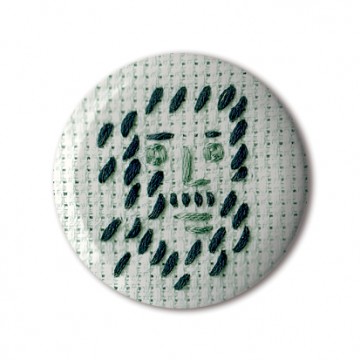 Gift Box: 4 button badges (Embroidery Portraits)