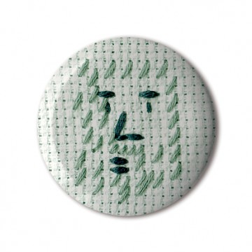 Gift Box: 4 button badges (Embroidery Portraits)