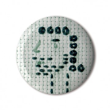 Gift Box: 4 button badges (Embroidery Portraits)