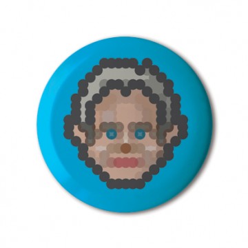 Gift Box: 4 button badges (Dot Portraits)
