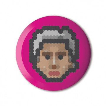 Gift Box: 4 button badges (Dot Portraits)