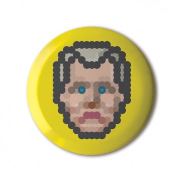 Gift Box: 4 button badges (Dot Portraits)