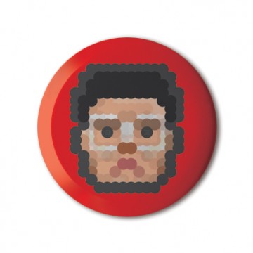 Gift Box: 4 button badges (Dot Portraits)