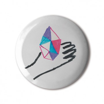 Gift Box: 4 button badges (Doodle Gems)