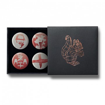 Gift Box: 4 button badges (England)