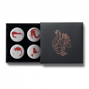 Gift Box: 4 button badges (CatTitudes)