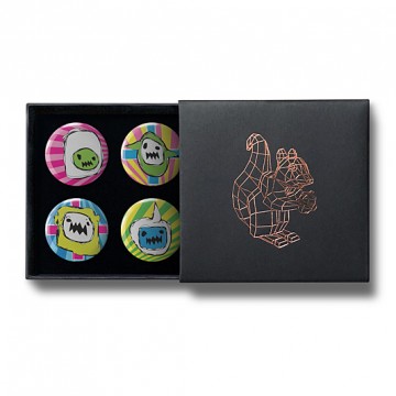 Gift Box: 4 button badges (Monsters)