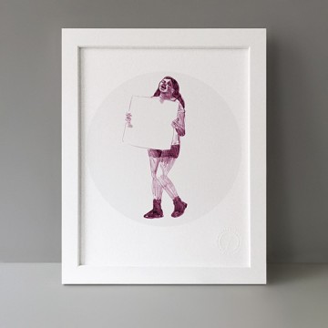 Drawn Protest 4 print