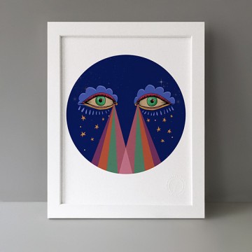 Rainbow Eyes print
