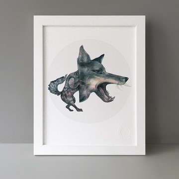 Wolf Mask print