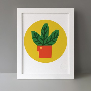Leafy Plant print