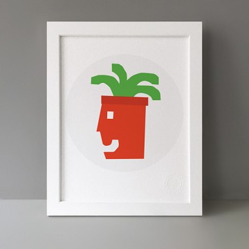 Happy Plant print