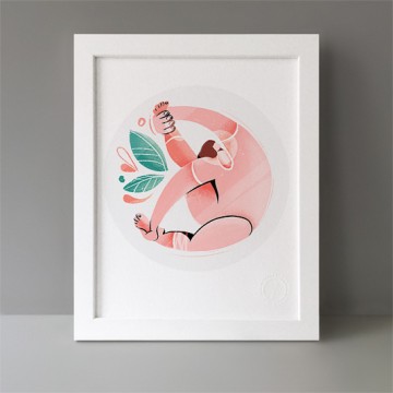 Yoga Compass Pose print