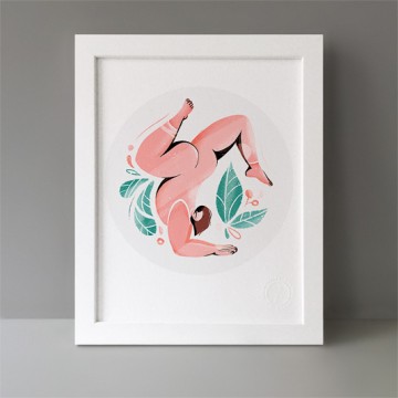 Yoga Forearm Stand Pose print