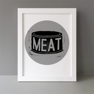 Meat Tin print