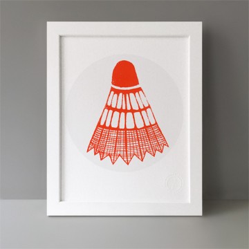 Shuttlecock print