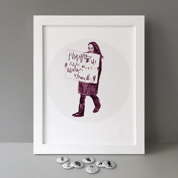 Drawn Protest 1 print