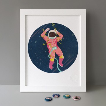 Astronaut print