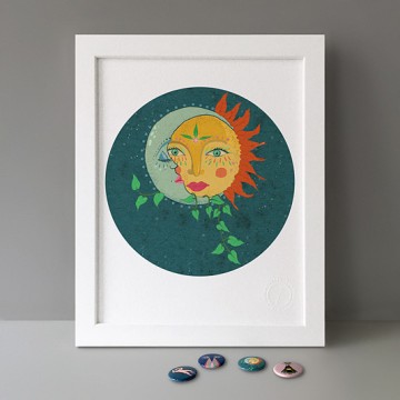 Moon Sun print