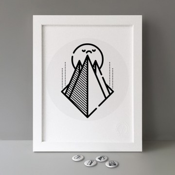 Pyramids print