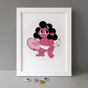 F**k Off print