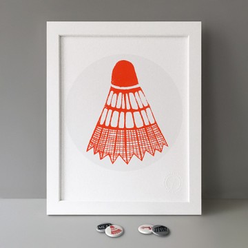 Shuttlecock print